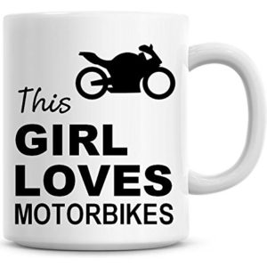 Taza motera Esta chica ama las motos